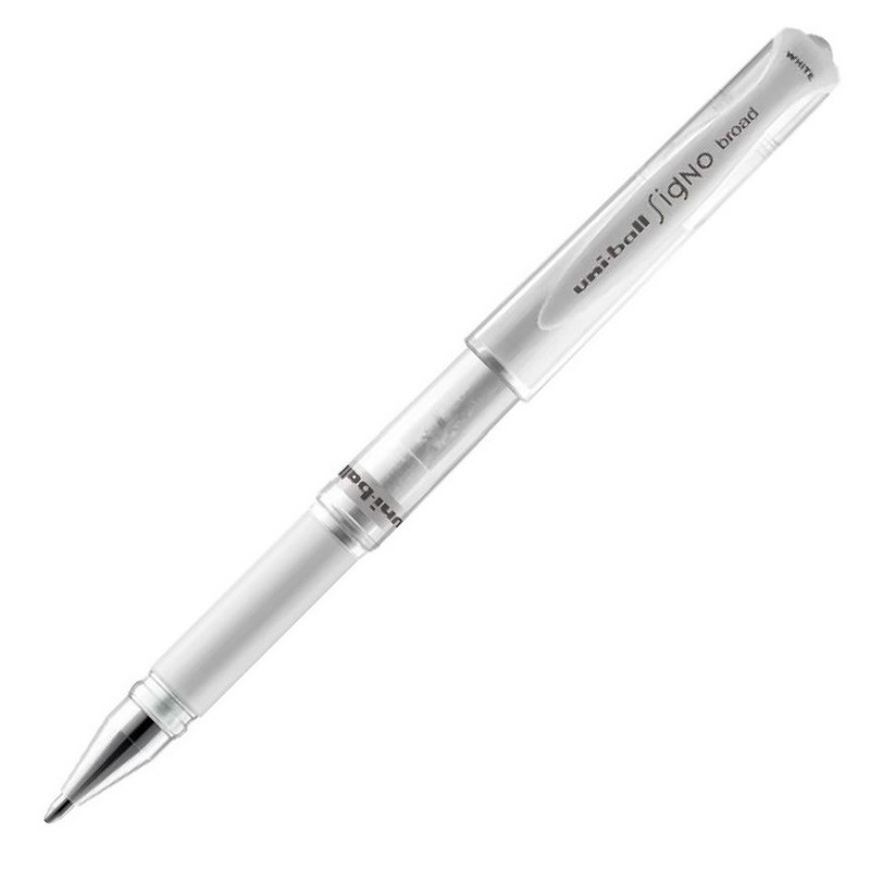 UNI SIGNO gelový roller 1mm, bílý