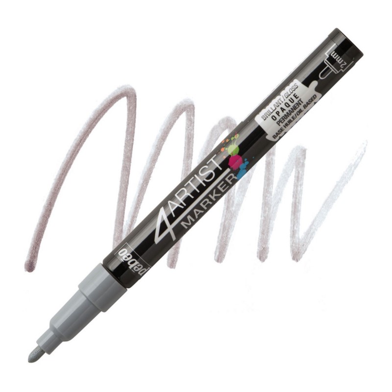 PEBEO 4Artist lakový popisovač 2mm, šedý