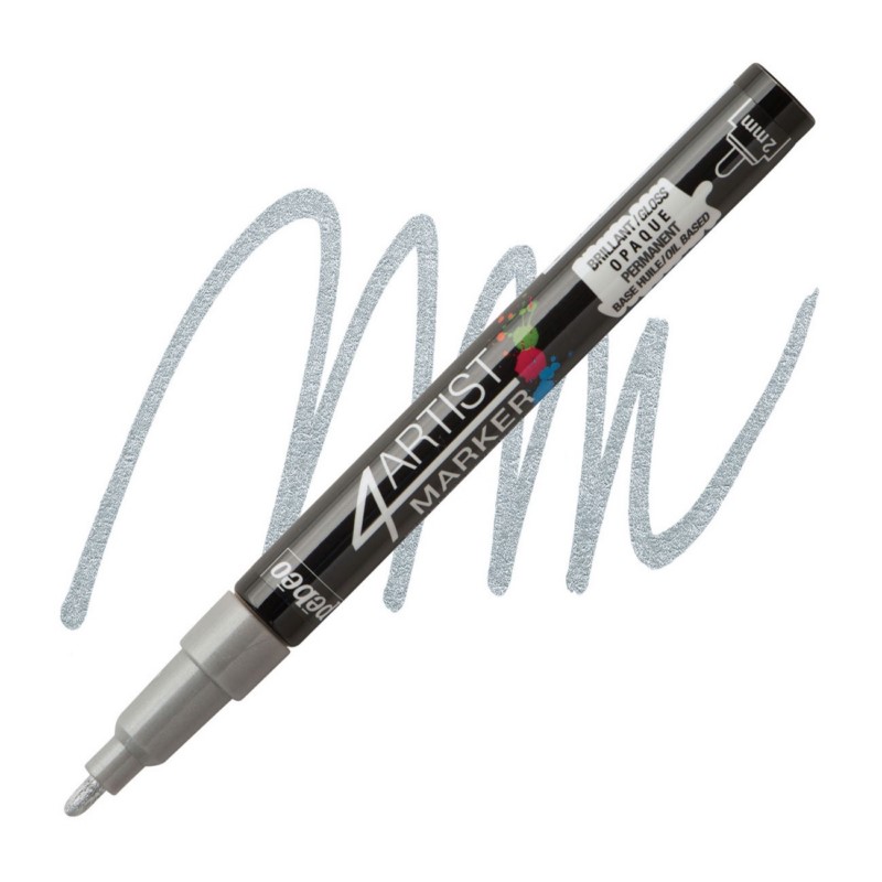 PEBEO 4Artist lakový popisovač 2mm, stříbrný