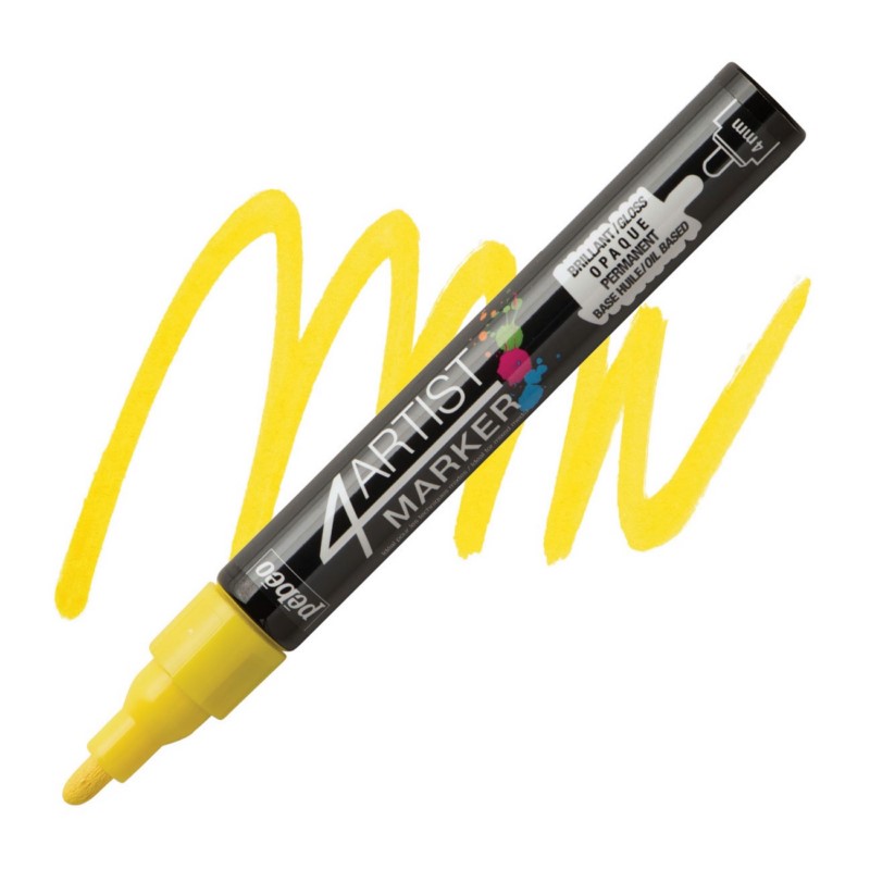 PEBEO 4Artist lakový popisovač 4mm, žlutý