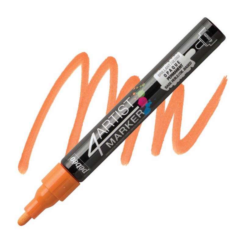 PEBEO 4Artist lakový popisovač 4mm, oranžový