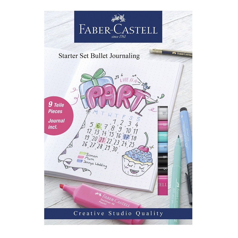 FABER-CASTELL Starter Set Bullet Journaling, set 9ks