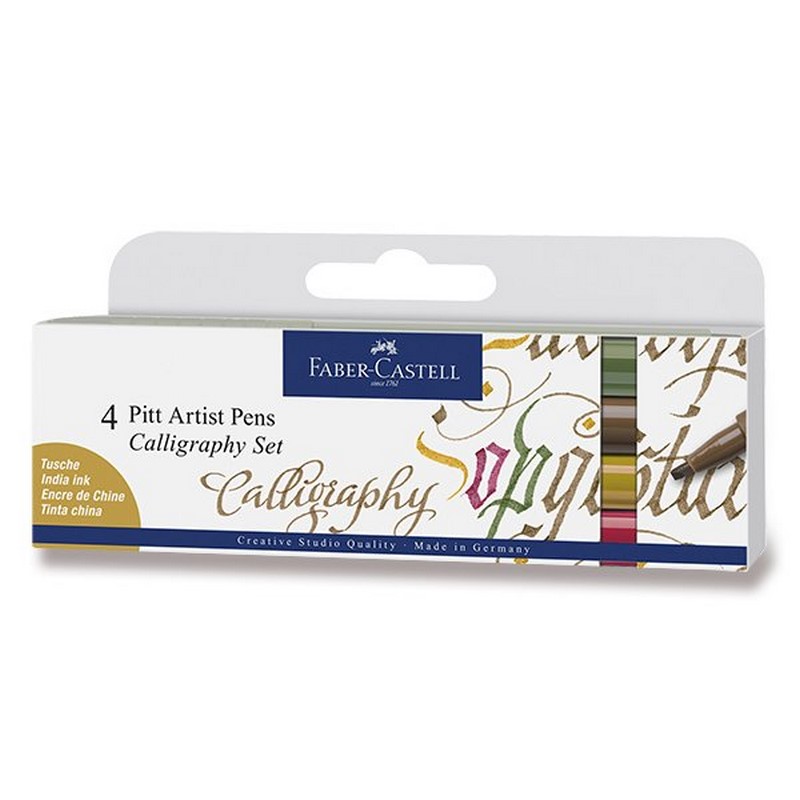 FABER-CASTELL PITT Artist Pen Calligraphy, set 4ks "B"