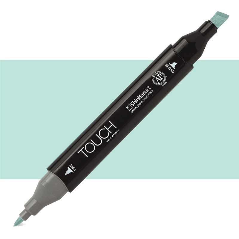 Lihová fixa TOUCH oboustranná Fine & Chisel, B143 Mint blue