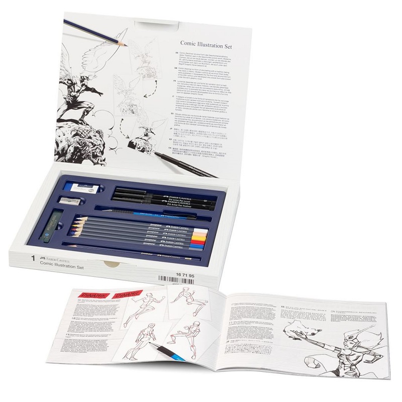 FABER-CASTELL PITT Artist Pen Comic, set 15ks Illustration set