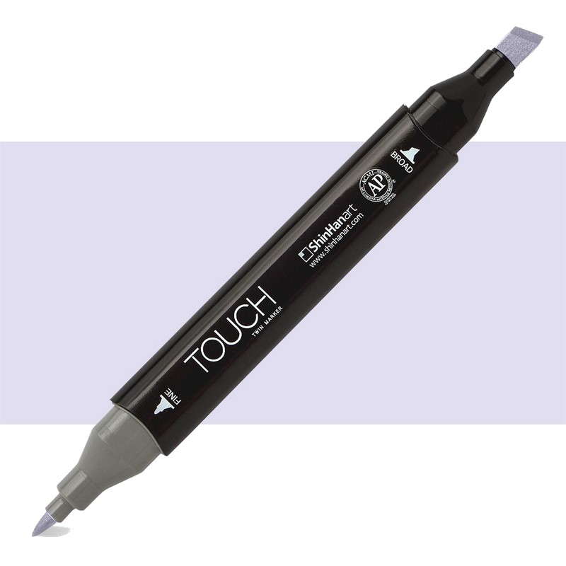 Lihová fixa TOUCH oboustranná Fine & Chisel, P145 Pale lavender