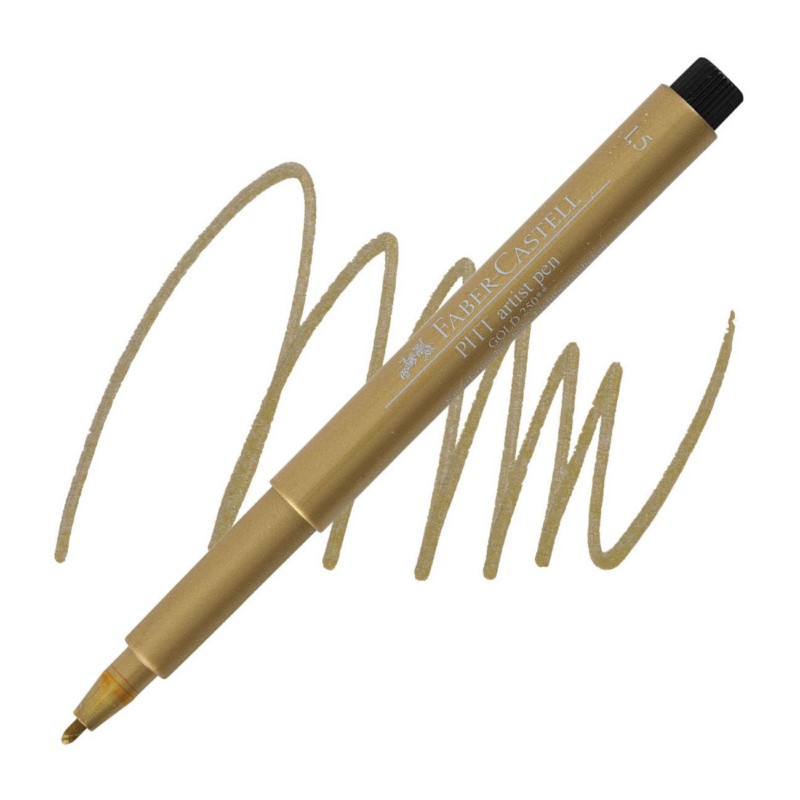 FABER-CASTELL PITT Artist Pen Metallic 1,5mm, zlatý