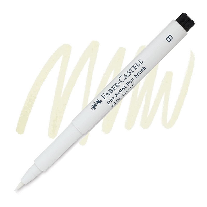 FABER-CASTELL PITT Artist Pen B, 101 white