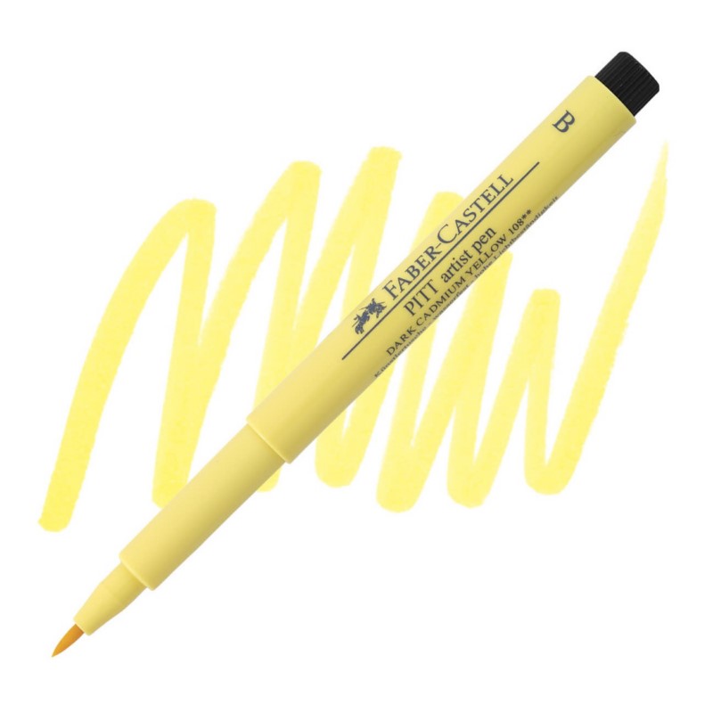 FABER-CASTELL PITT Artist Pen B, 108 dark cadmium yellow