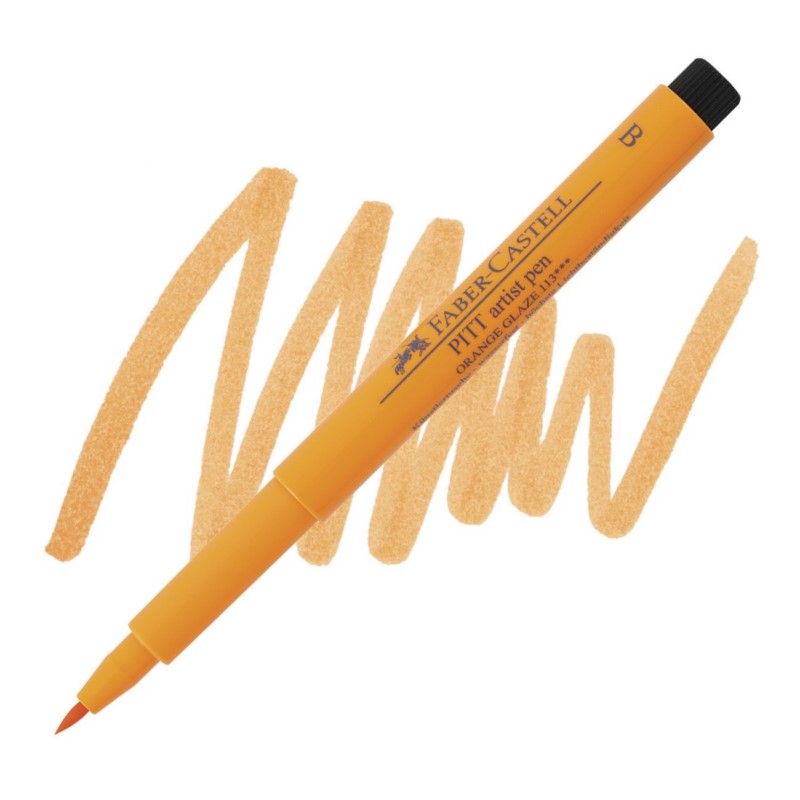 FABER-CASTELL PITT Artist Pen B, 113 orange glaze