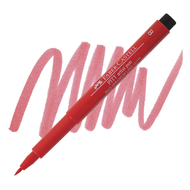 FABER-CASTELL PITT Artist Pen B, 121 pale geranium lake