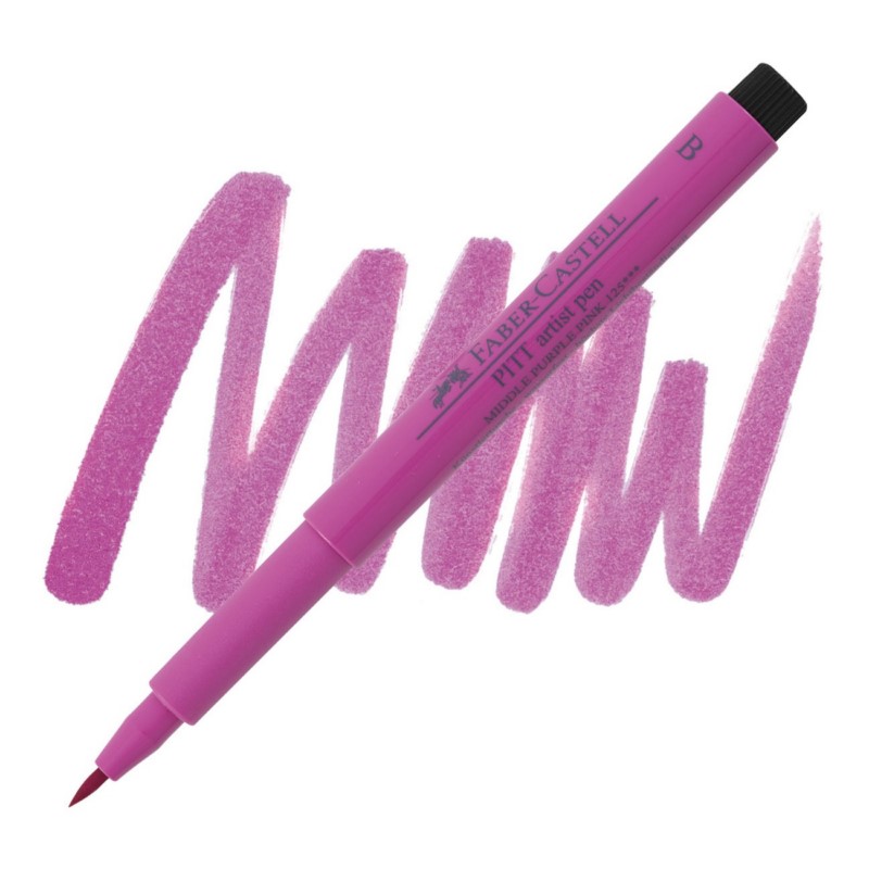 FABER-CASTELL PITT Artist Pen B, 125 middle purple pink