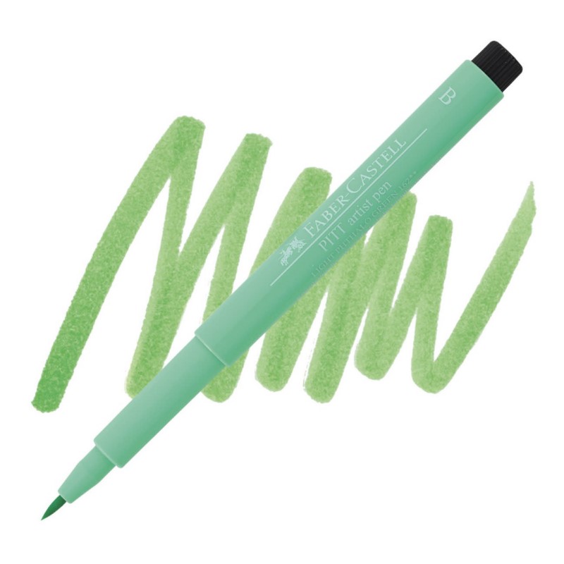FABER-CASTELL PITT Artist Pen B, 162 light phthalo green