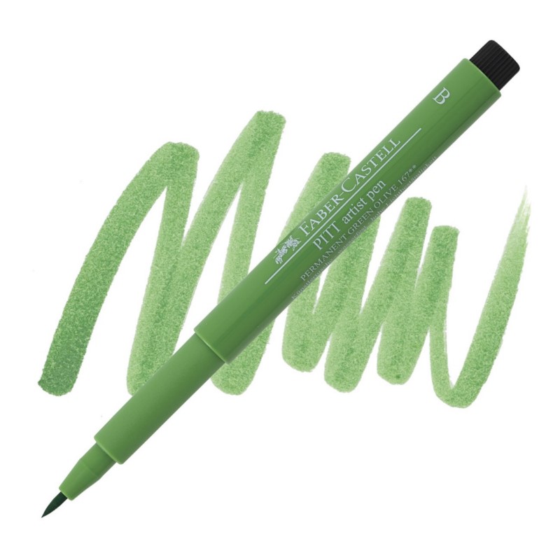 FABER-CASTELL PITT Artist Pen B, 167 green olive