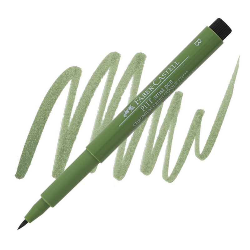 FABER-CASTELL PITT Artist Pen B, 174 chromium green opaque