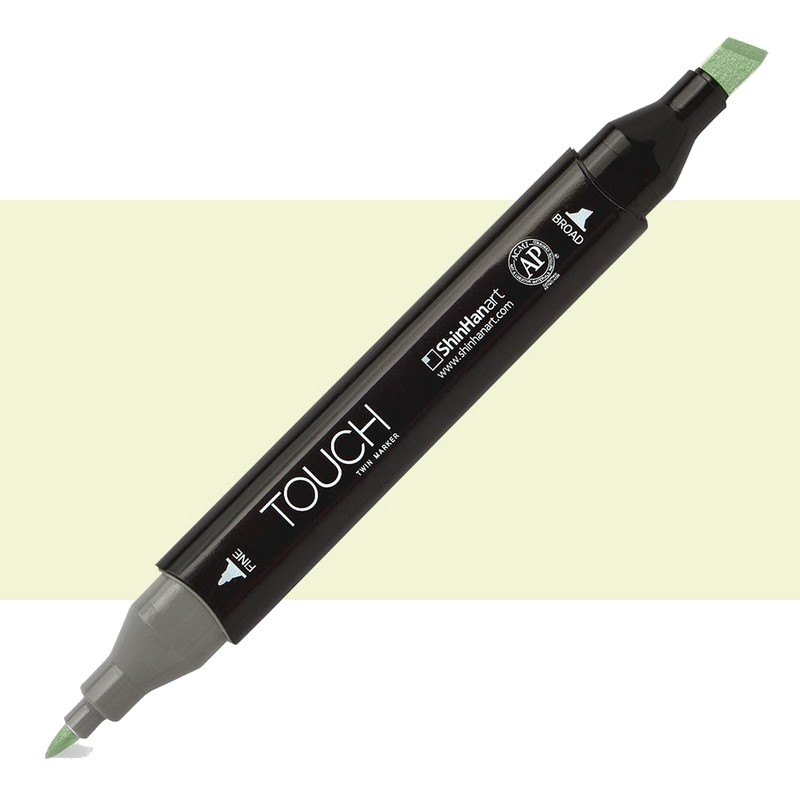 Lihová fixa TOUCH oboustranná Fine & Chisel, GY167 Pale green light