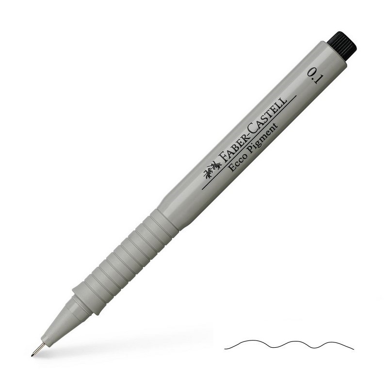 FABER-CASTELL ECCO Pigment 0,1mm, černý