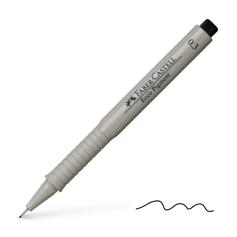 FABER-CASTELL ECCO Pigment 0,3mm, černý