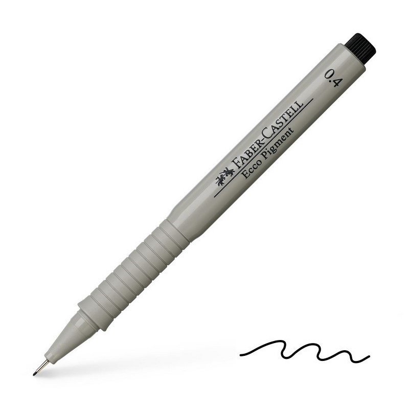 FABER-CASTELL ECCO Pigment 0,4mm, černý
