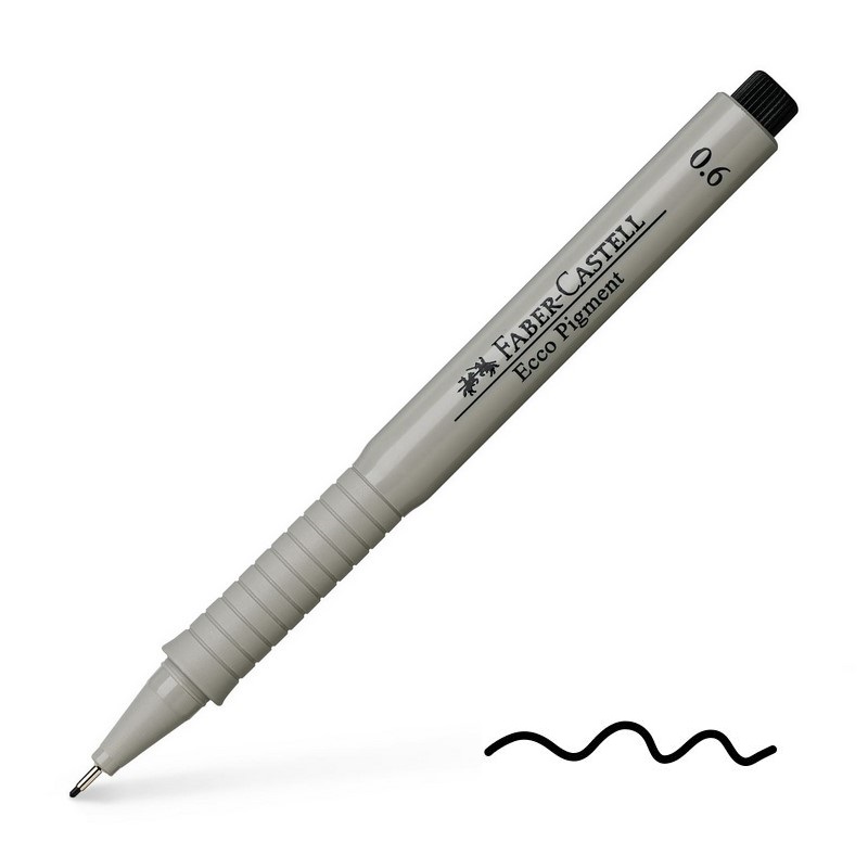 FABER-CASTELL ECCO Pigment 0,6mm, černý