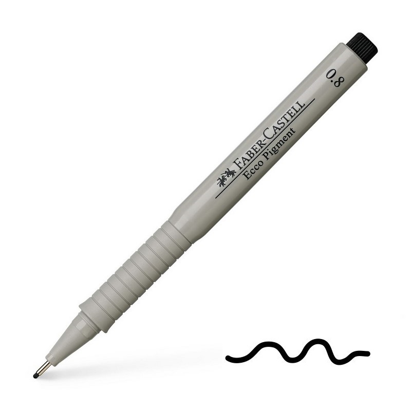 FABER-CASTELL ECCO Pigment 0,8mm, černý
