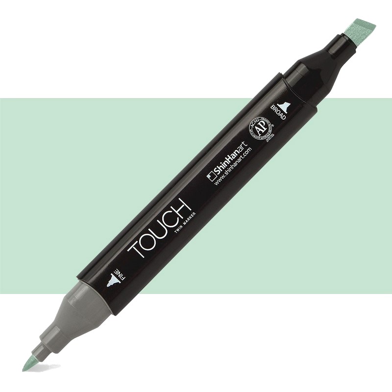 Lihová fixa TOUCH oboustranná Fine & Chisel, B171 Jade green