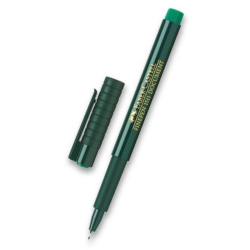 FABER-CASTELL Finepen 0,4mm, zelený
