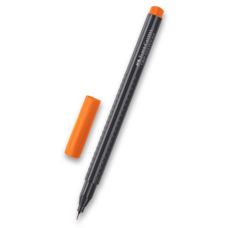 FABER-CASTELL GRIP Finepen 0,4mm, oranžový