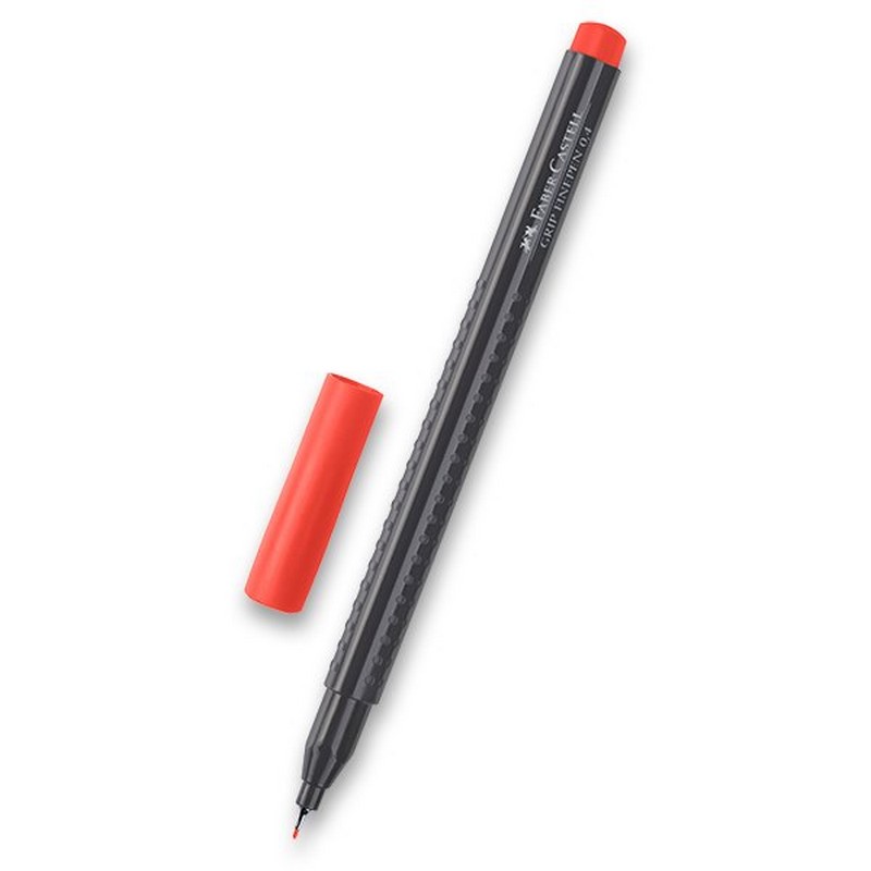 FABER-CASTELL GRIP Finepen 0,4mm, červený