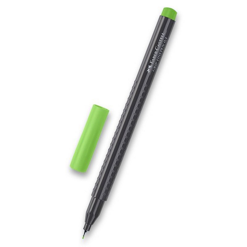 FABER-CASTELL GRIP Finepen 0,4mm, zelený světlý