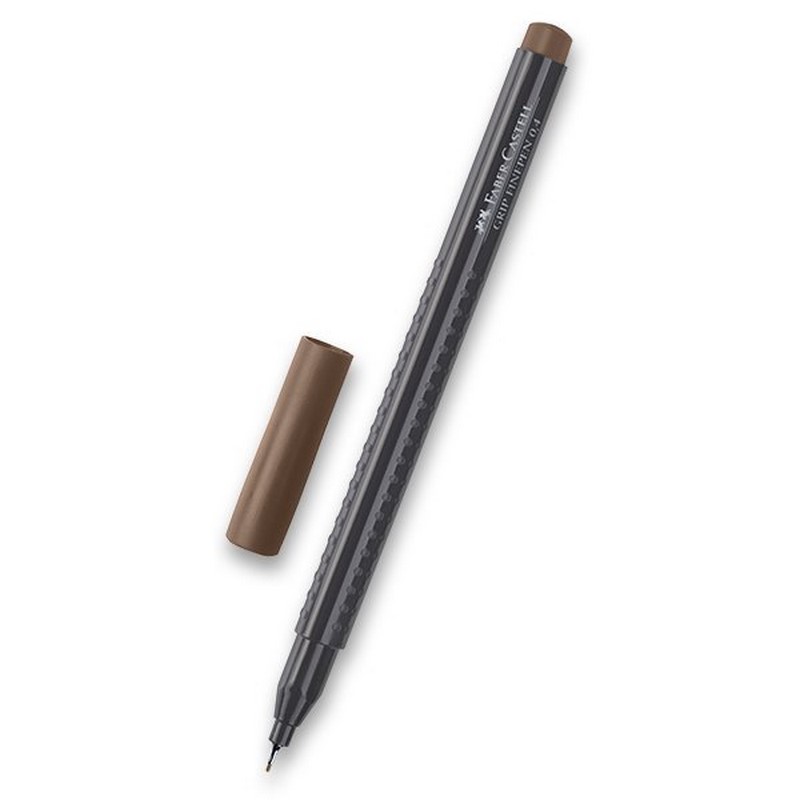 FABER-CASTELL GRIP Finepen 0,4mm, žlutohnědý