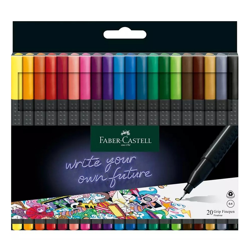 FABER-CASTELL GRIP Finepen 0,4mm, set 20ks