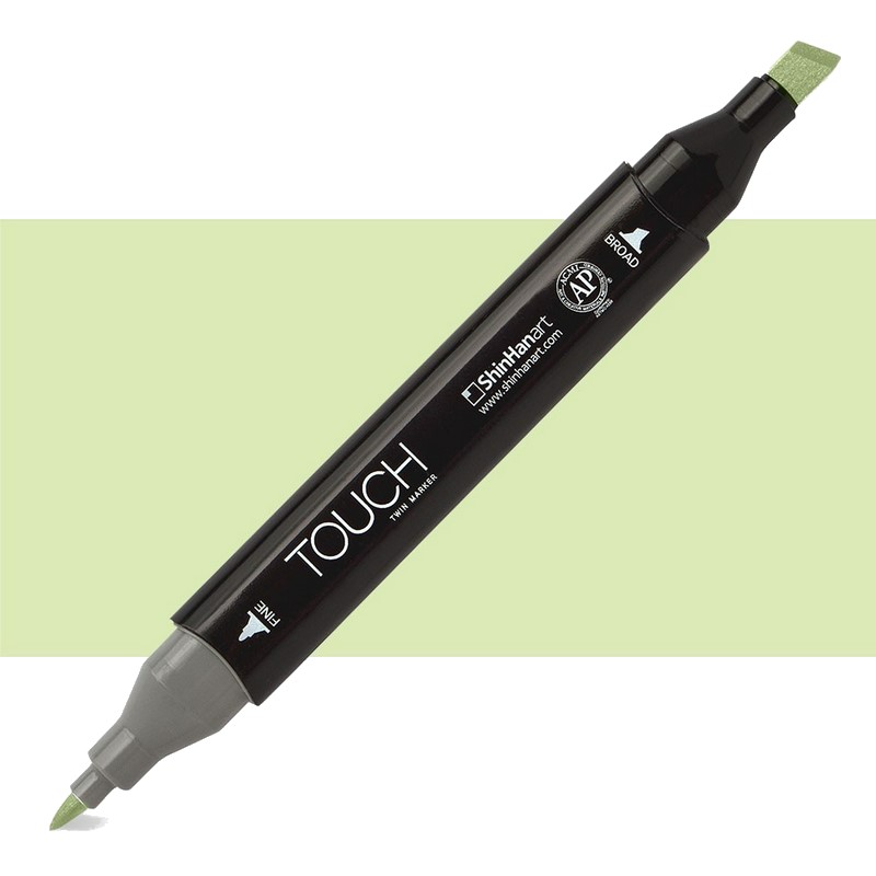 Lihová fixa TOUCH oboustranná Fine & Chisel, GY174 Spring dim green