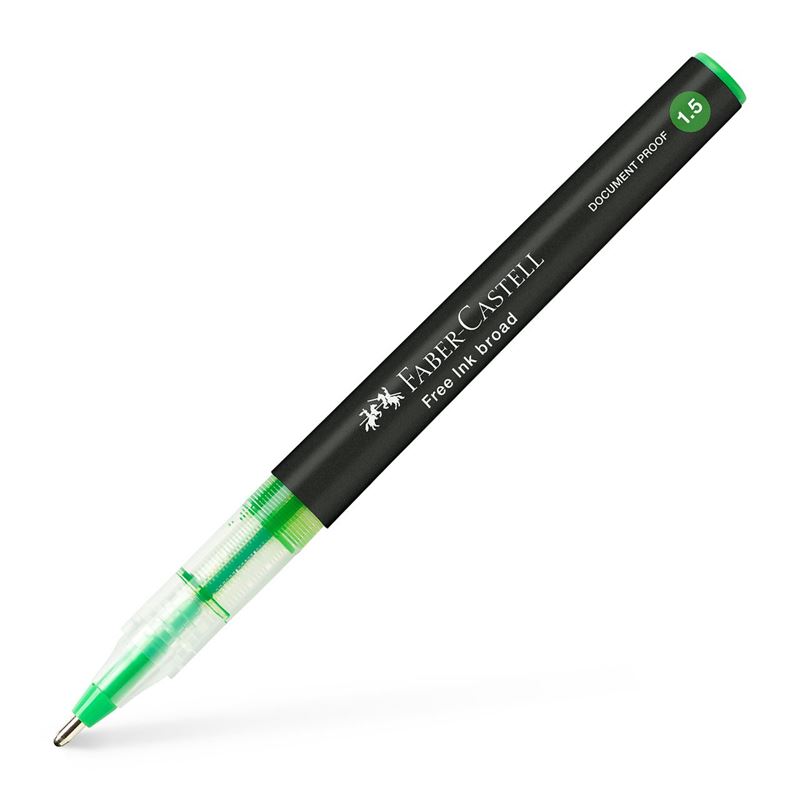FABER-CASTELL roller Free Ink, světle zelený