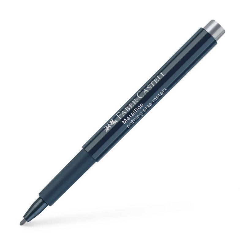 FABER-CASTELL Artist Pen Metallics, stříbrný