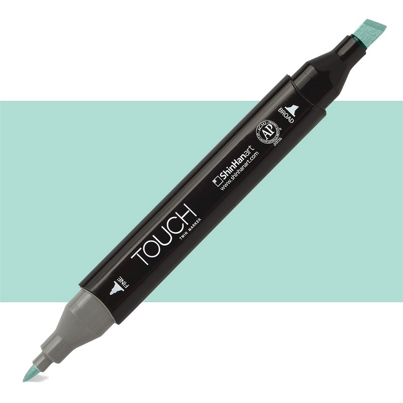 Lihová fixa TOUCH oboustranná Fine & Chisel, BG179 Aqua mint
