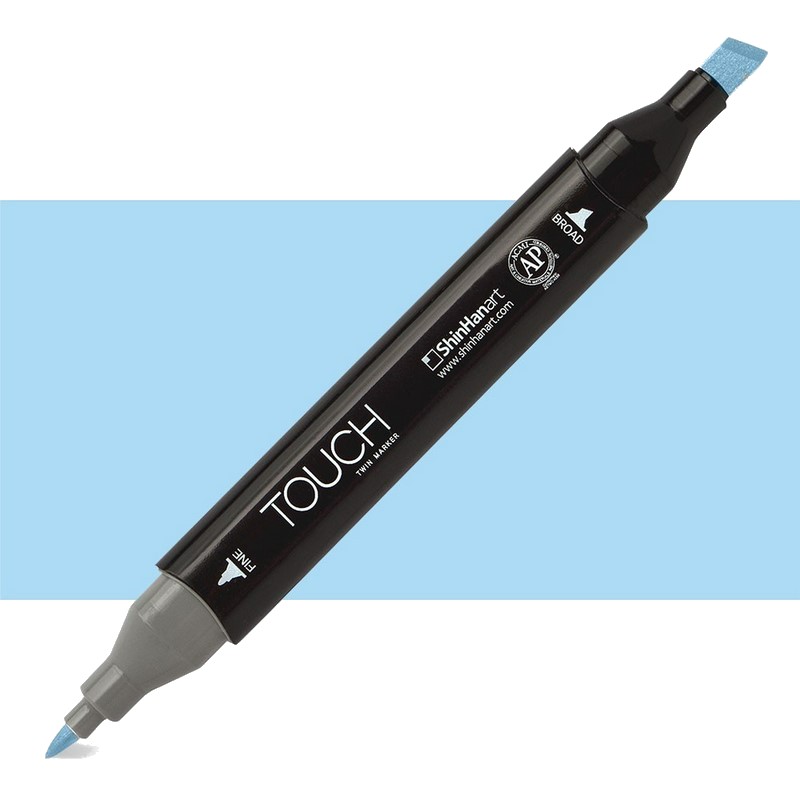 Lihová fixa TOUCH oboustranná Fine & Chisel, PB185 Pale blue light