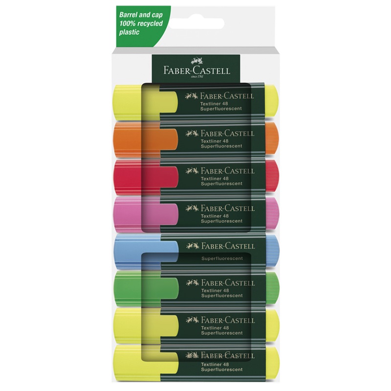 FABER-CASTELL zvýrazňovač Textliner 1548, set 8ks