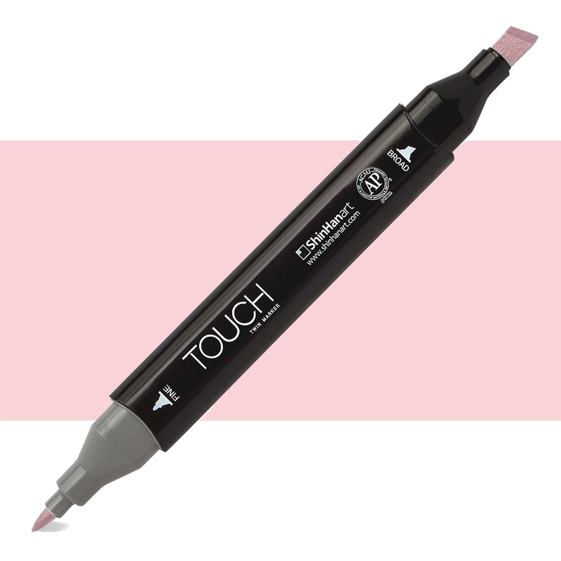 Lihová fixa TOUCH oboustranná Fine & Chisel, RP196 Pale pink light