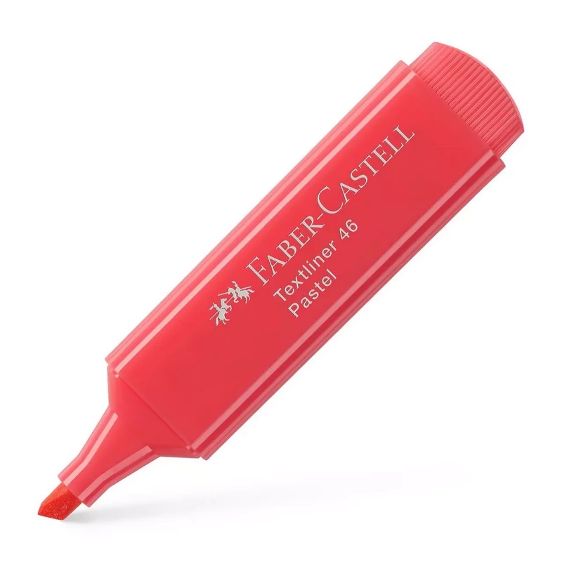 FABER-CASTELL zvýrazňovač Textliner 1546, červený PASTEL