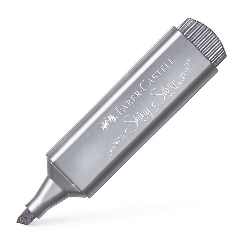 FABER-CASTELL zvýrazňovač Textliner 1546, stříbrný METALLIC