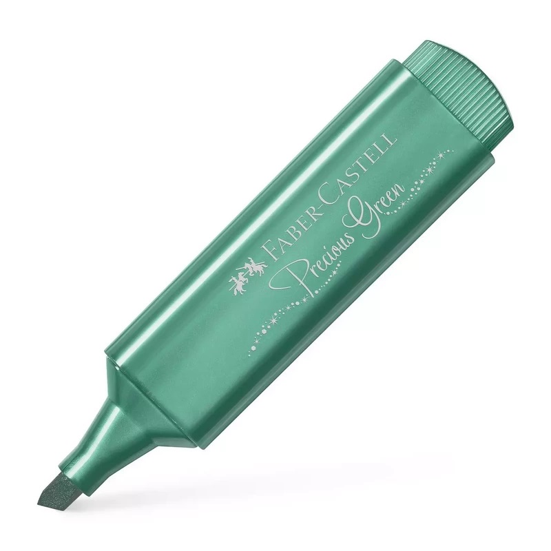 FABER-CASTELL zvýrazňovač Textliner 1546, zelený METALLIC