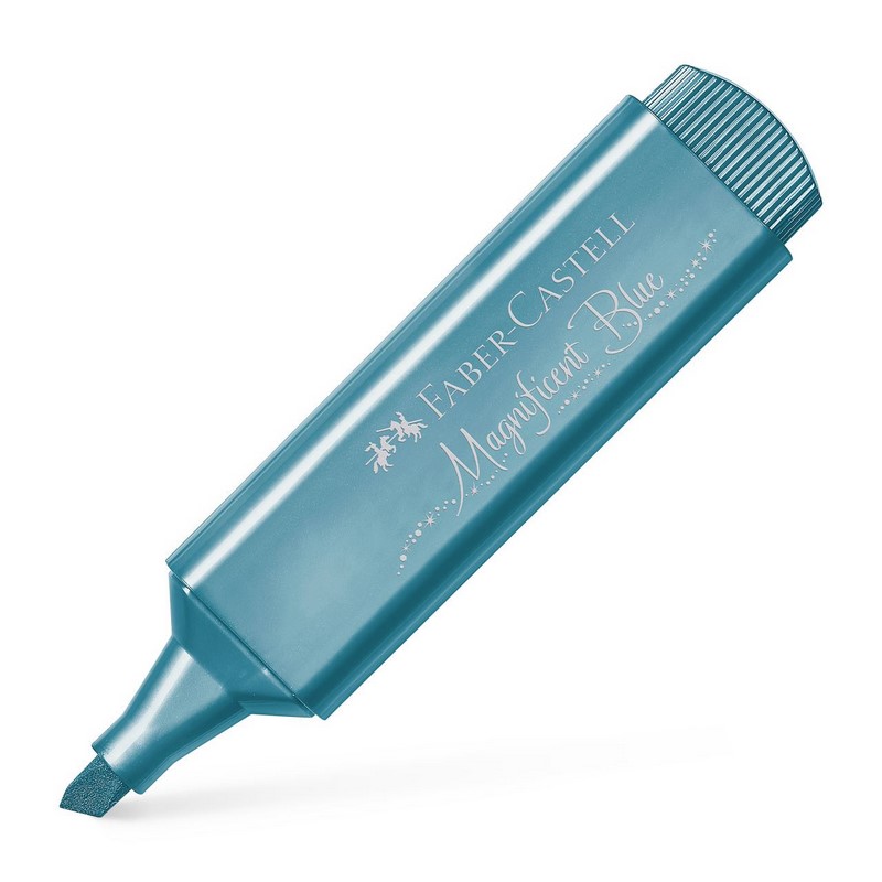 FABER-CASTELL zvýrazňovač Textliner 1546, modrý METALLIC