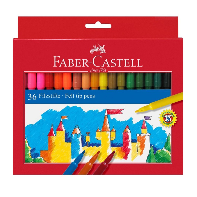 FABER-CASTELL školní fixy, set 36ks