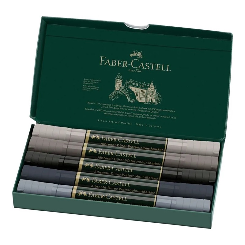 FABER-CASTELL akvarelové ALBRECHT DÜRER, set 5ks Grey