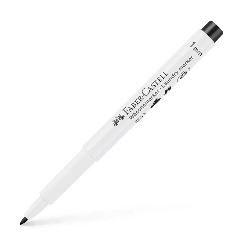 FABER-CASTELL fixa na textil tenká, černá