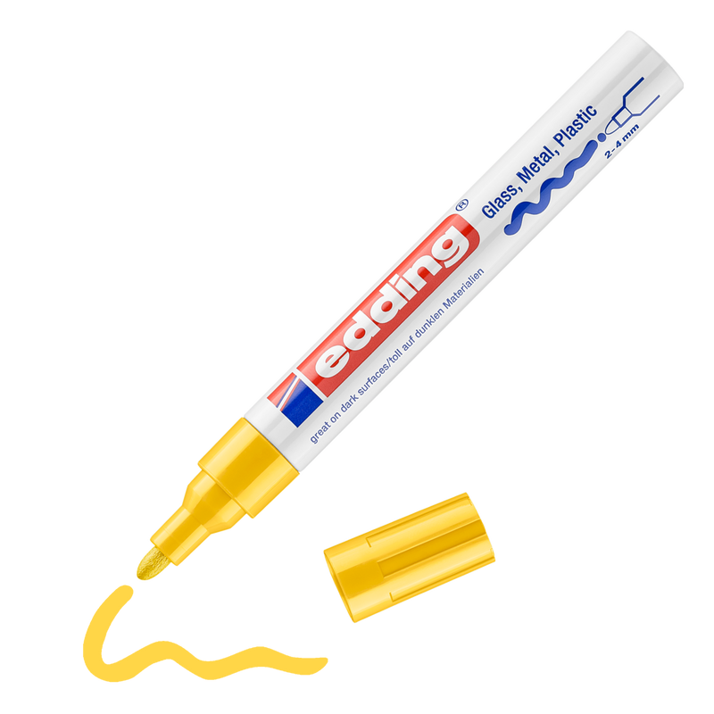Lakový popisovač EDDING 750, žlutý