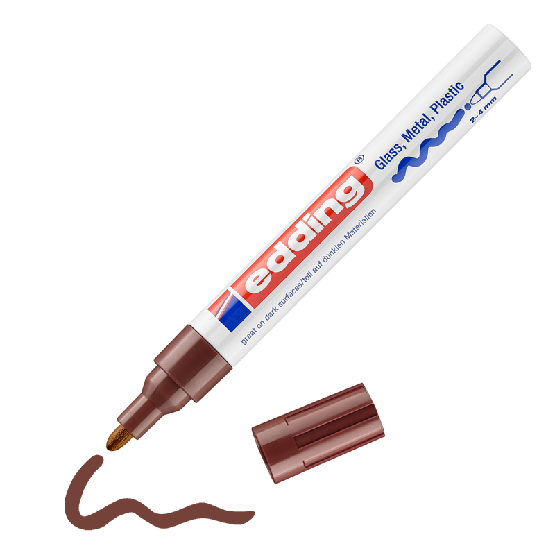 Lakový popisovač EDDING 750, hnědý