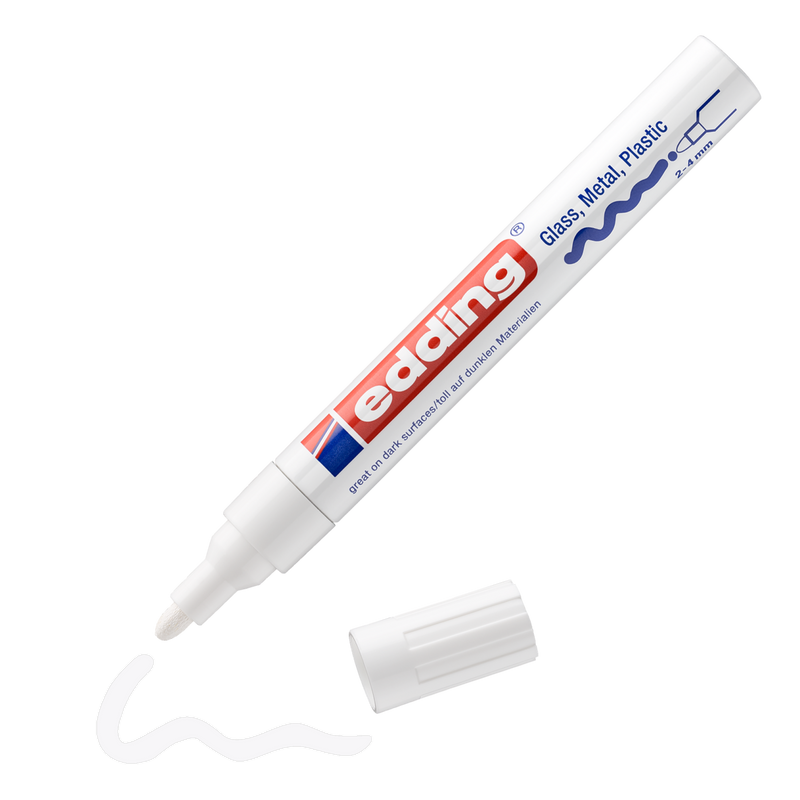 Lakový popisovač EDDING 750, bílý