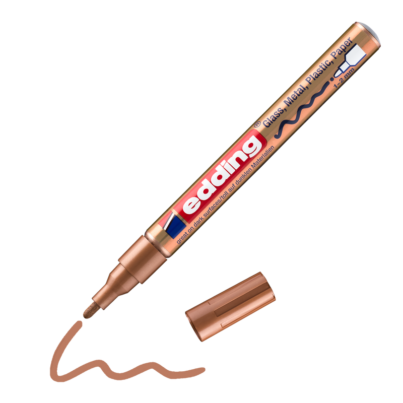 Lakový popisovač EDDING 751, měděný